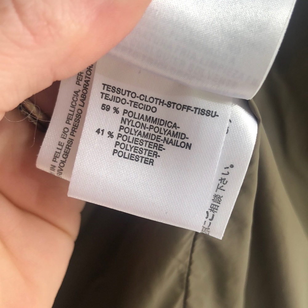 Rare Weekend MaxMara Rabbit Fur Trim Down Coat - Picture 7 of 7